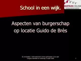 school in een wijk