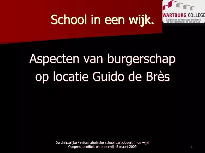 school in een wijk