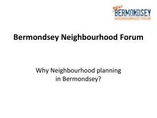 Bermondsey Neighbourhood Forum