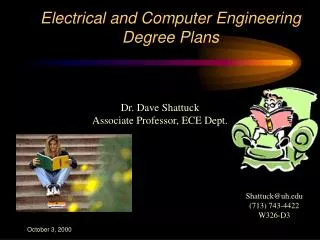 Electrical and Computer Engineering Degree Plans