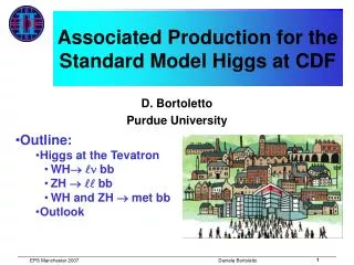 Associated Production for the Standard Model Higgs at CDF