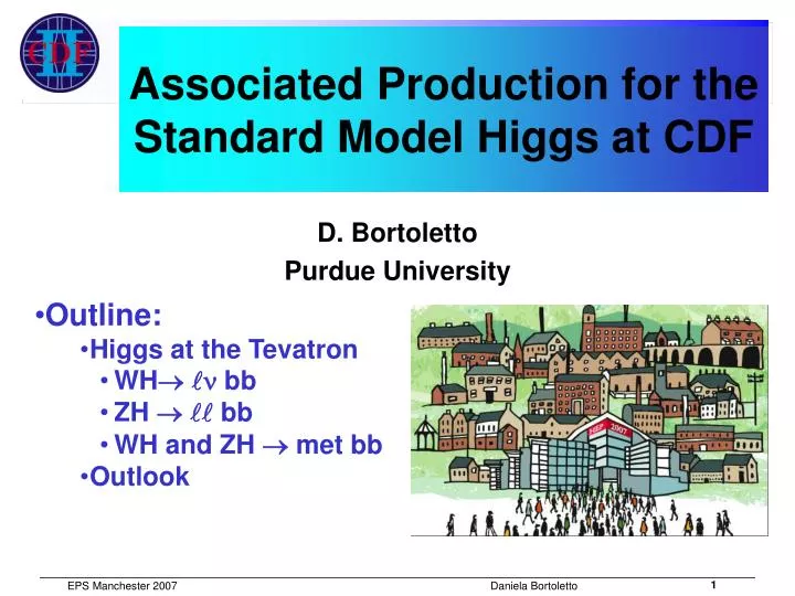 associated production for the standard model higgs at cdf