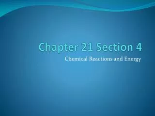 Chapter 21 Section 4