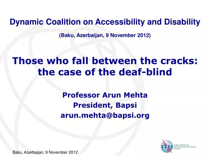 those who fall between the cracks the case of the deaf blind