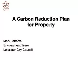 A Carbon Reduction Plan for Property