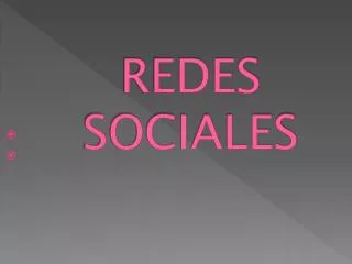 redes sociales