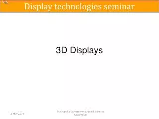 3D Displays