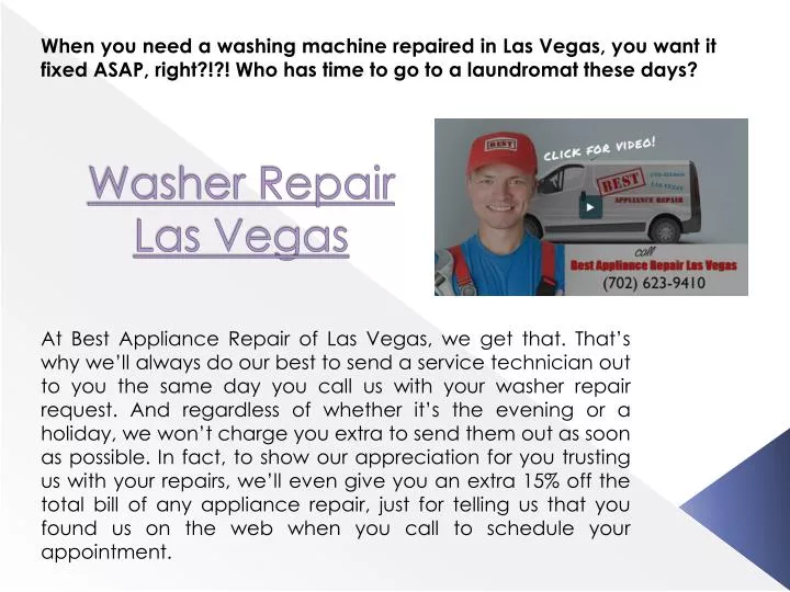 washer repair las vegas
