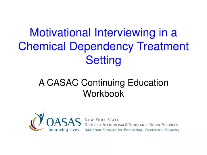 motivational interviewing in a chemical dependency treatment setting