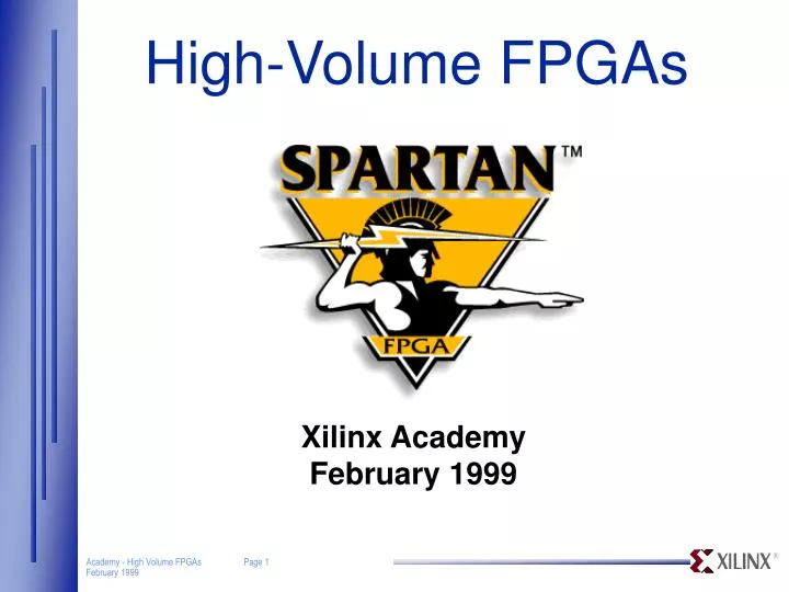 high volume fpgas