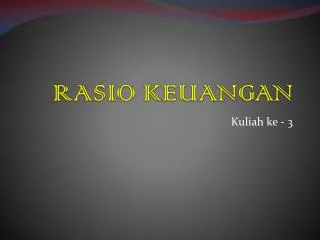 rasio keuangan