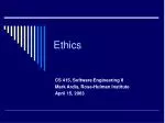 Ethics - slide 1