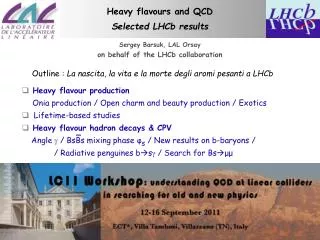 Heavy flavours and QCD Selected LHCb results