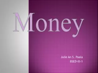 Julie An S. Paala BSED-III-1