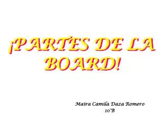 partes de la board