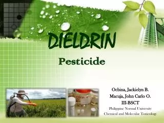 DIELDRIN Pesticide