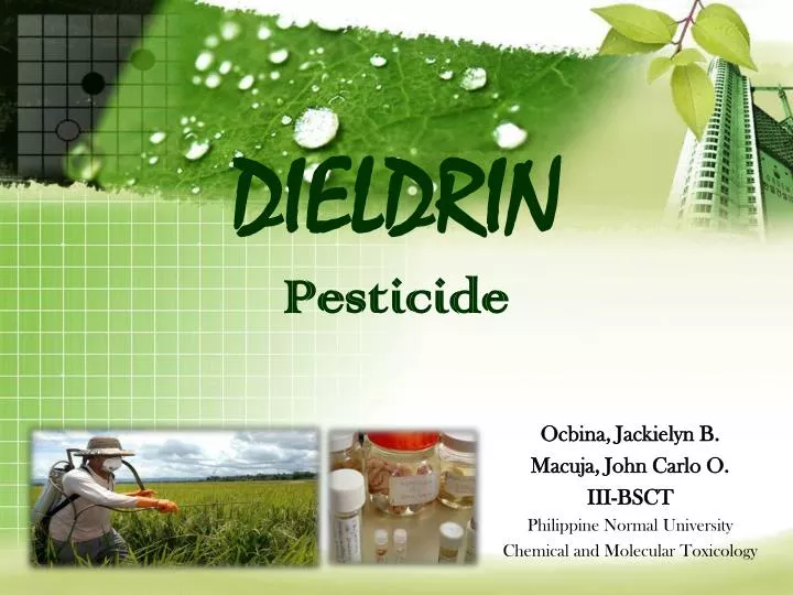 dieldrin pesticide