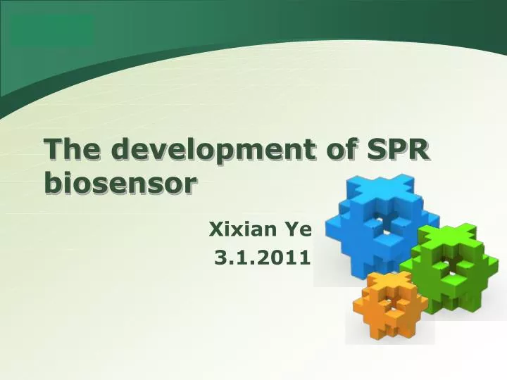 the development of spr biosensor