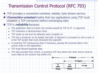 Transmission Control Protocol (RFC 793)