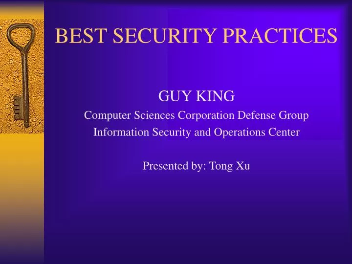best security practices
