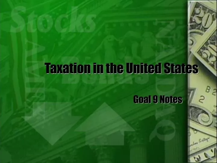 taxation in the united states