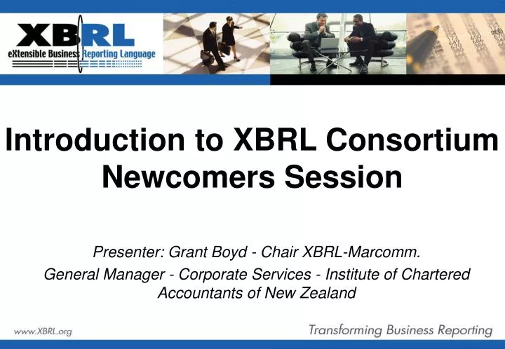 introduction to xbrl consortium newcomers session