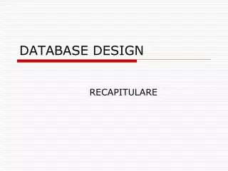 database design