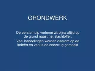 grondwerk