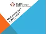 Staff and Faculty SCHOOL SAFETY - slide 1
