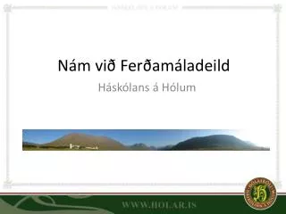 n m vi fer am ladeild
