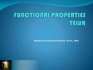 functional properties telur