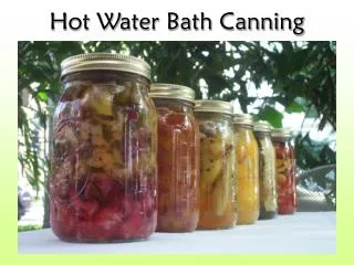 Hot Water Bath Canning