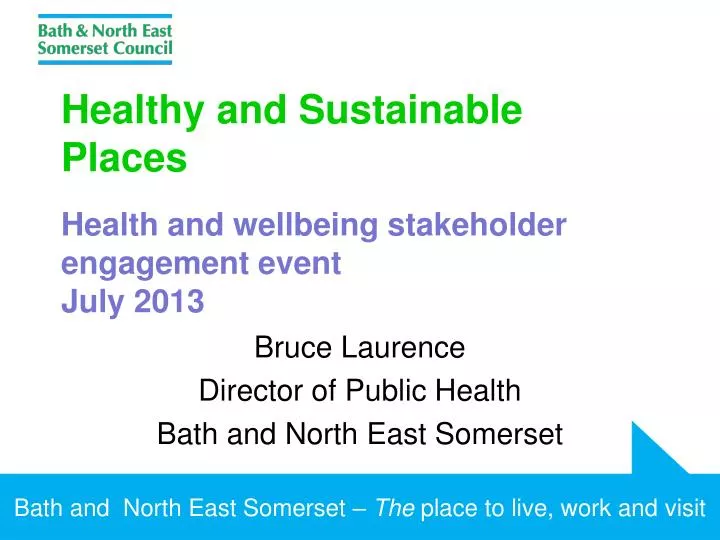 healthy and sustainable places health and wellbeing stakeholder engagement event july 2013