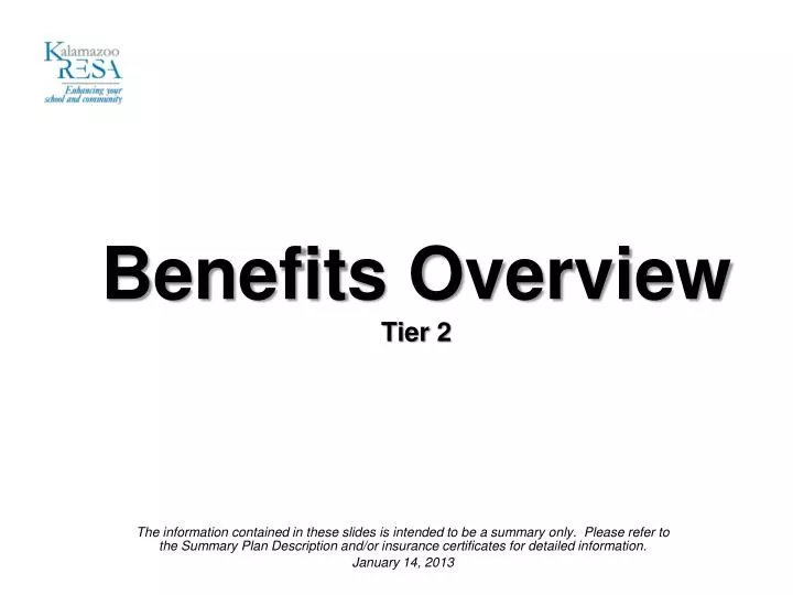 benefits overvi ew tier 2