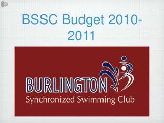 BSSC Budget 2010-2011