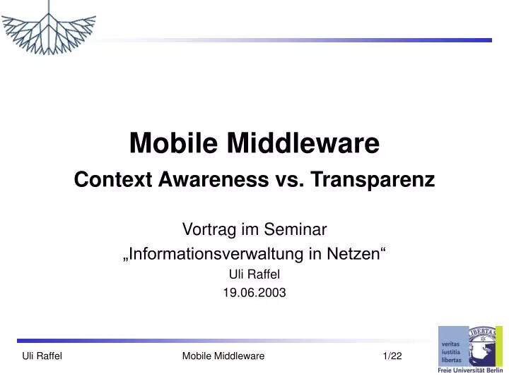 mobile middleware context awareness vs transparenz