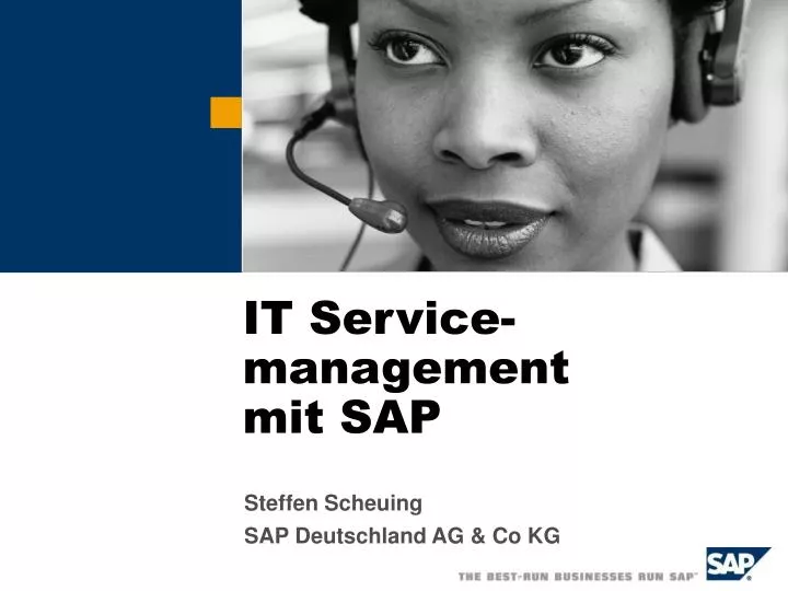 it service management mit sap