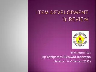 item development review