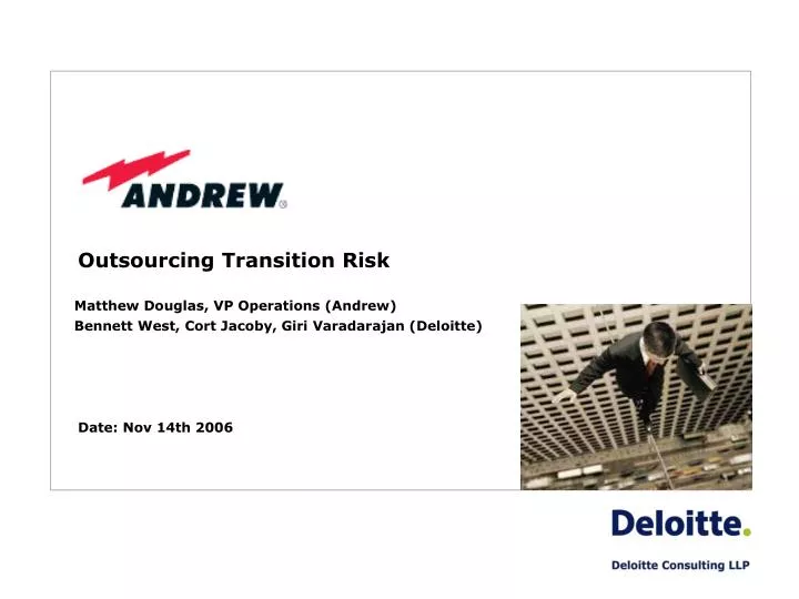 outsourcing transition risk