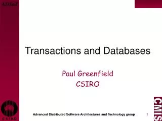 Transactions and Databases