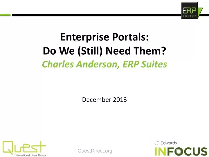 enterprise portals do we still need them charles anderson erp suites