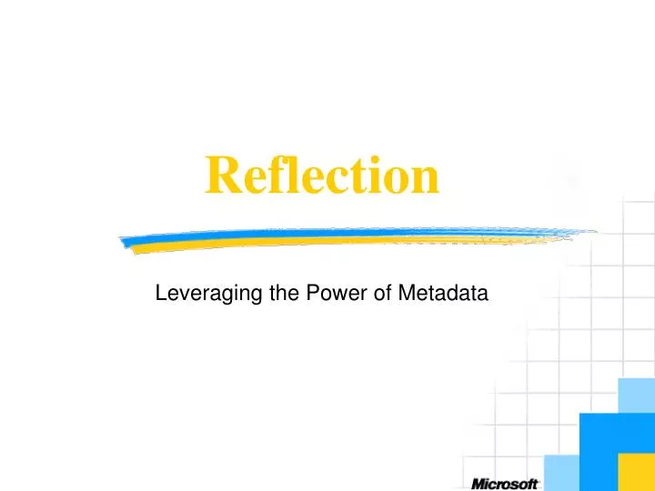 leveraging the power of metadata