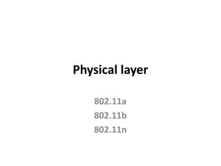 Physical layer