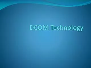 dcom technology