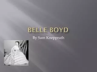 Belle Boyd
