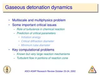 Gaseous detonation dynamics