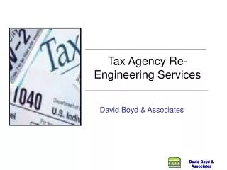 Tax Agency Re-Engineering Services