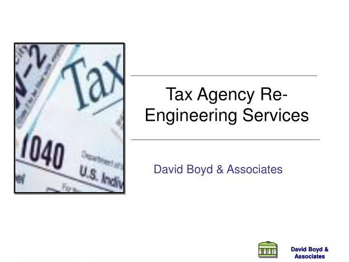 tax agency re engineering services
