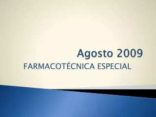 agosto 2009