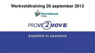werkveldtraining 26 september 2013
